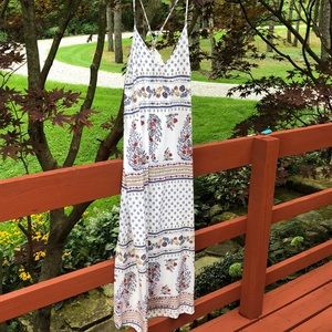 Old Navy lined strappy maxi dress, size L